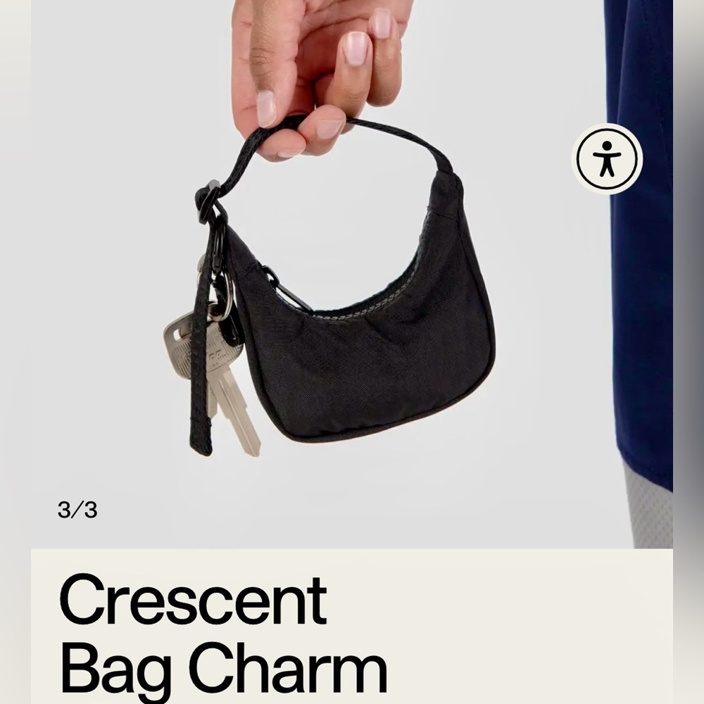 Baggu Crescent Bag Charm NWT
